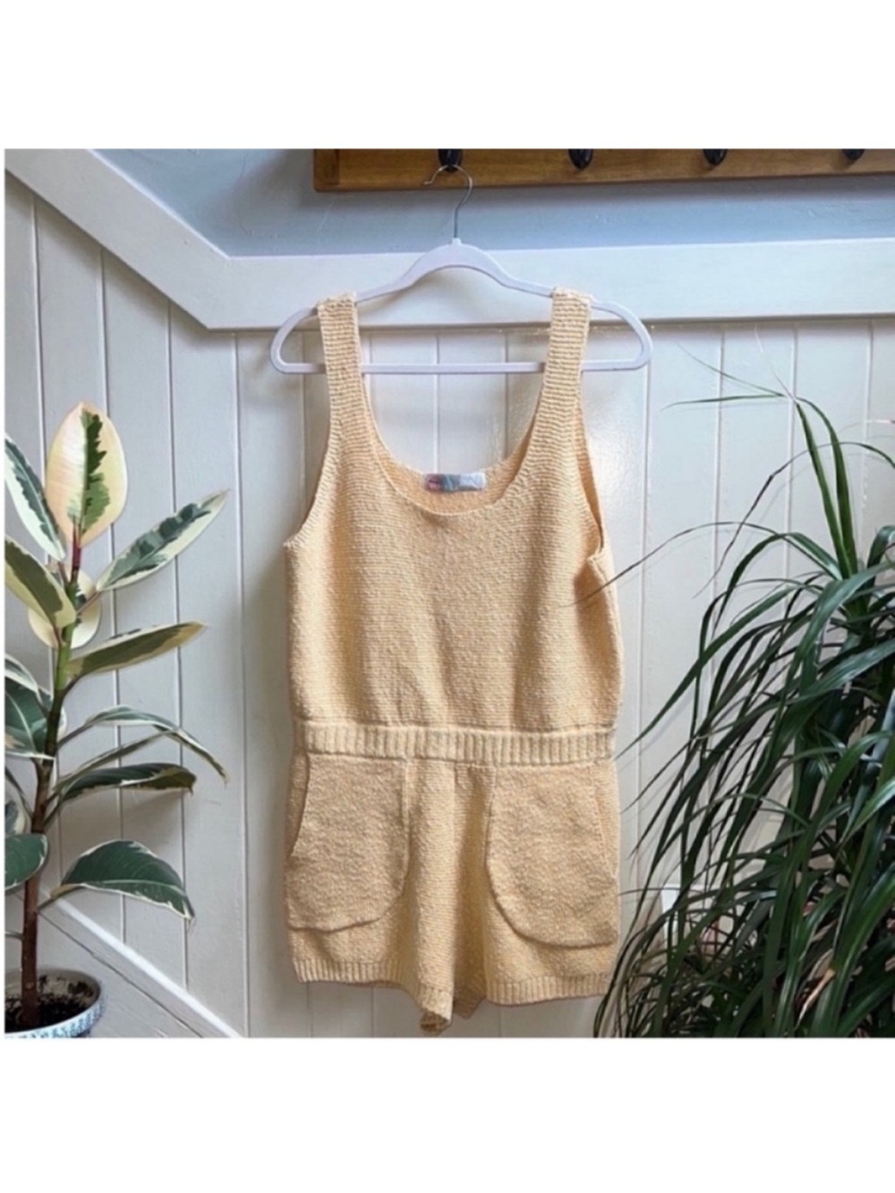 NWOT Free People Beach Declan Knit Sweater Set in Sunset Gold 100% Cotton - Picture 6 of 11
